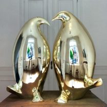Pingouins dorés XL I XL golden Penguins I Golden penguins Isabelle Thiltgès