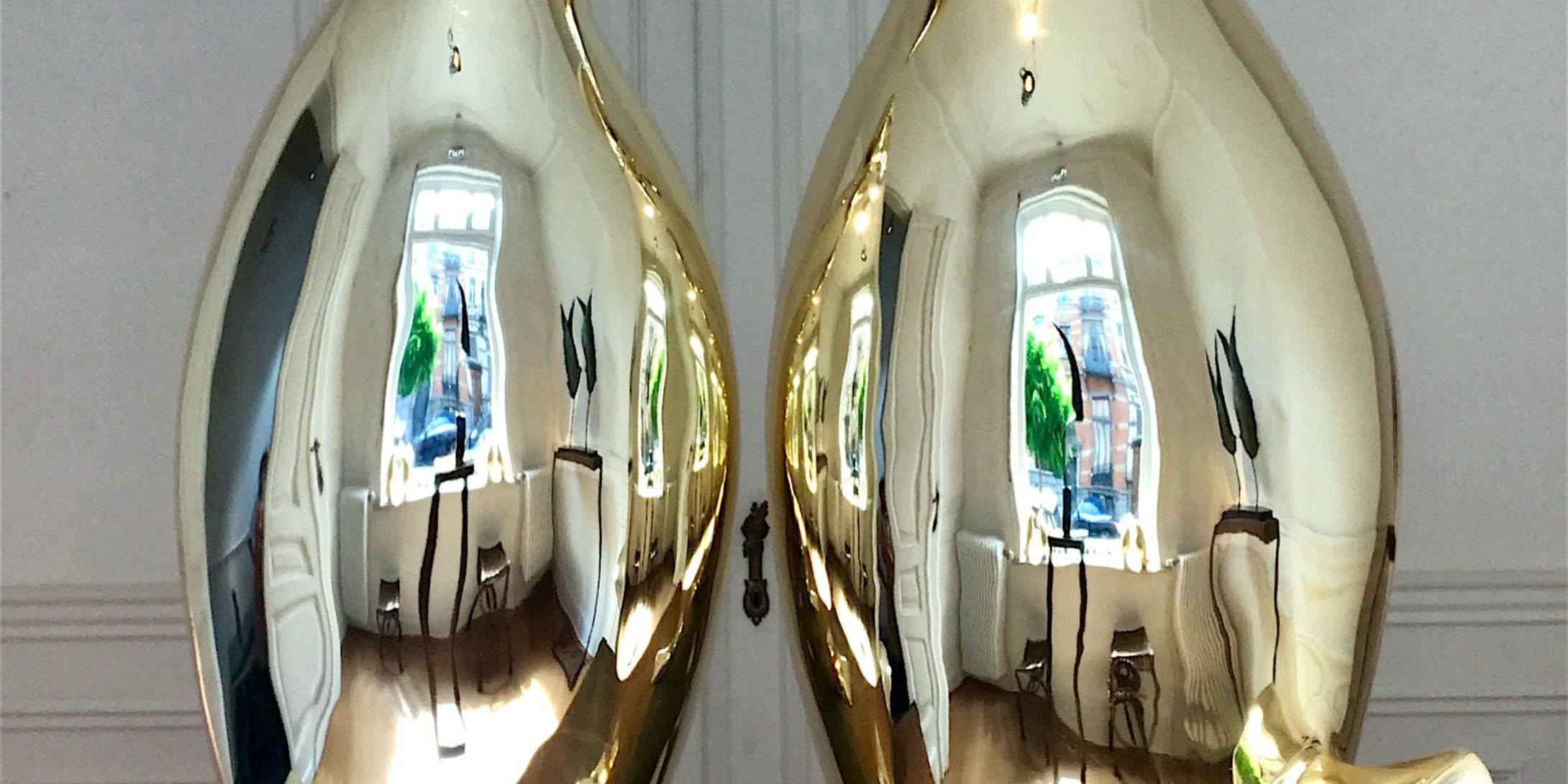 Pingouins dorés XL I XL golden Penguins I Golden penguins Isabelle Thiltgès