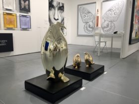 Pingouins dorés XL I XL golden Penguins I Golden penguins Isabelle Thiltgès