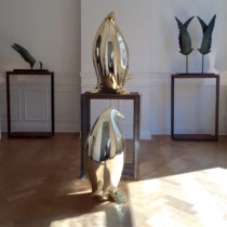 Pingouins dorés XL I XL golden Penguins I Golden penguins Isabelle Thiltgès