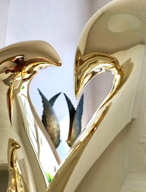 Pingouins dorés XL I XL golden Penguins I Golden penguins Isabelle Thiltgès