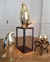 Pingouins dorés XL I XL golden Penguins I Golden penguins Isabelle Thiltgès