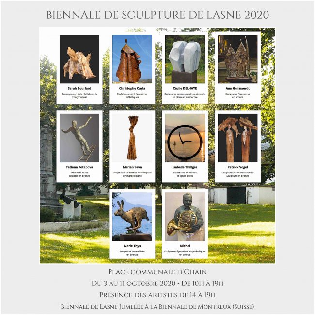 Biennale de Sculpture de Lasne 2020
